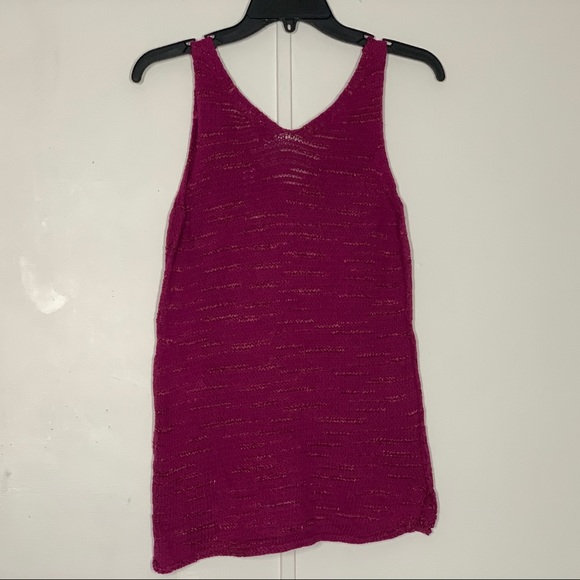 Caslon Sweater Purple Fuchsia Tank Top - Picture 8 of 13